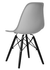 Современный стул Paris Black DSW серый цена и информация | Стулья для кухни и столовой | kaup24.ee