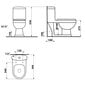 Kompaktne laste WC-pott Petit lasteaedadele 53x50 cm, Easy Take prill-lauaga, valge цена и информация | WС-potid | kaup24.ee