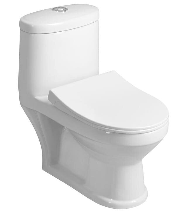 Kompaktne laste WC-pott Petit lasteaedadele 53x50 cm, Easy Take prill-lauaga, valge hind ja info | WС-potid | kaup24.ee