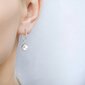 Hõbedast kõrvarõngad naturaalsete pärlitega naistele, I.L.U.S hind ja info | Kõrvarõngad | kaup24.ee