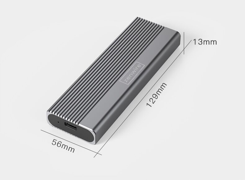 M2 NVMe PCIe 2W1 USB 3.0 USB-C 10 Gbs m.2 SSD adapteri korpus hind ja info | Mälupulgad | kaup24.ee