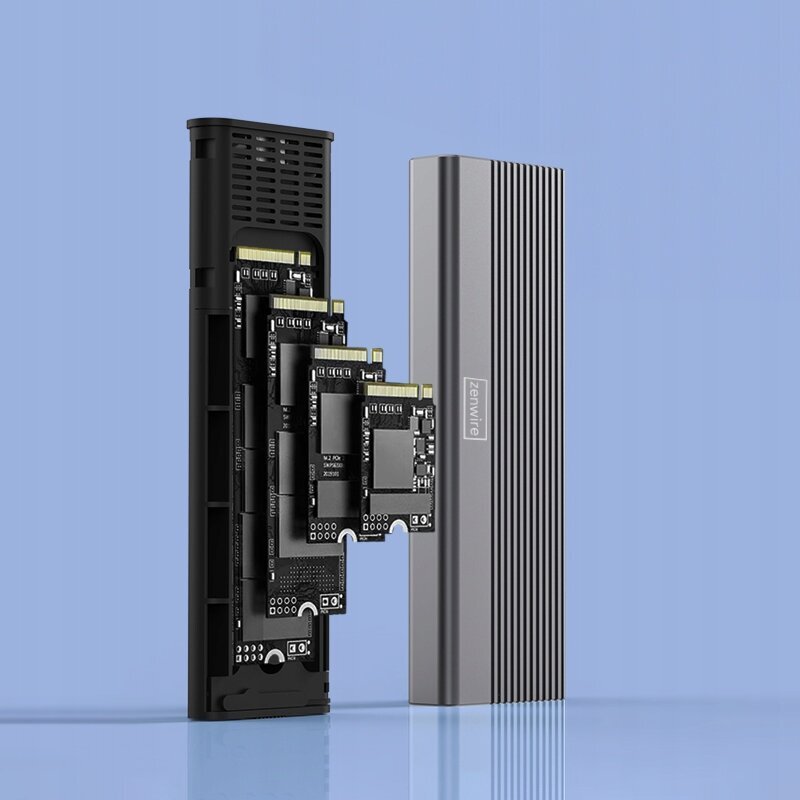 M2 NVMe PCIe 2W1 USB 3.0 USB-C 10 Gbs m.2 SSD adapteri korpus цена и информация | Mälupulgad | kaup24.ee