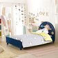 Laste voodi pehme voodipeatsiga, Planet, Costway 153 x 77 x 70 cm hind ja info | Lastevoodid | kaup24.ee