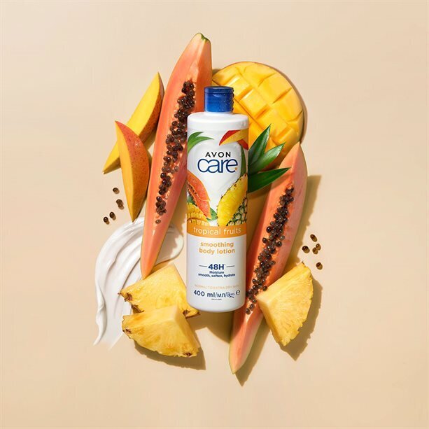 Kehakreem "Tropical Fruits" Glütseriini ja mango, ananassi ja papaia ekstraktiga Avon, 400ml hind ja info | Kehakreemid, kehaspreid | kaup24.ee