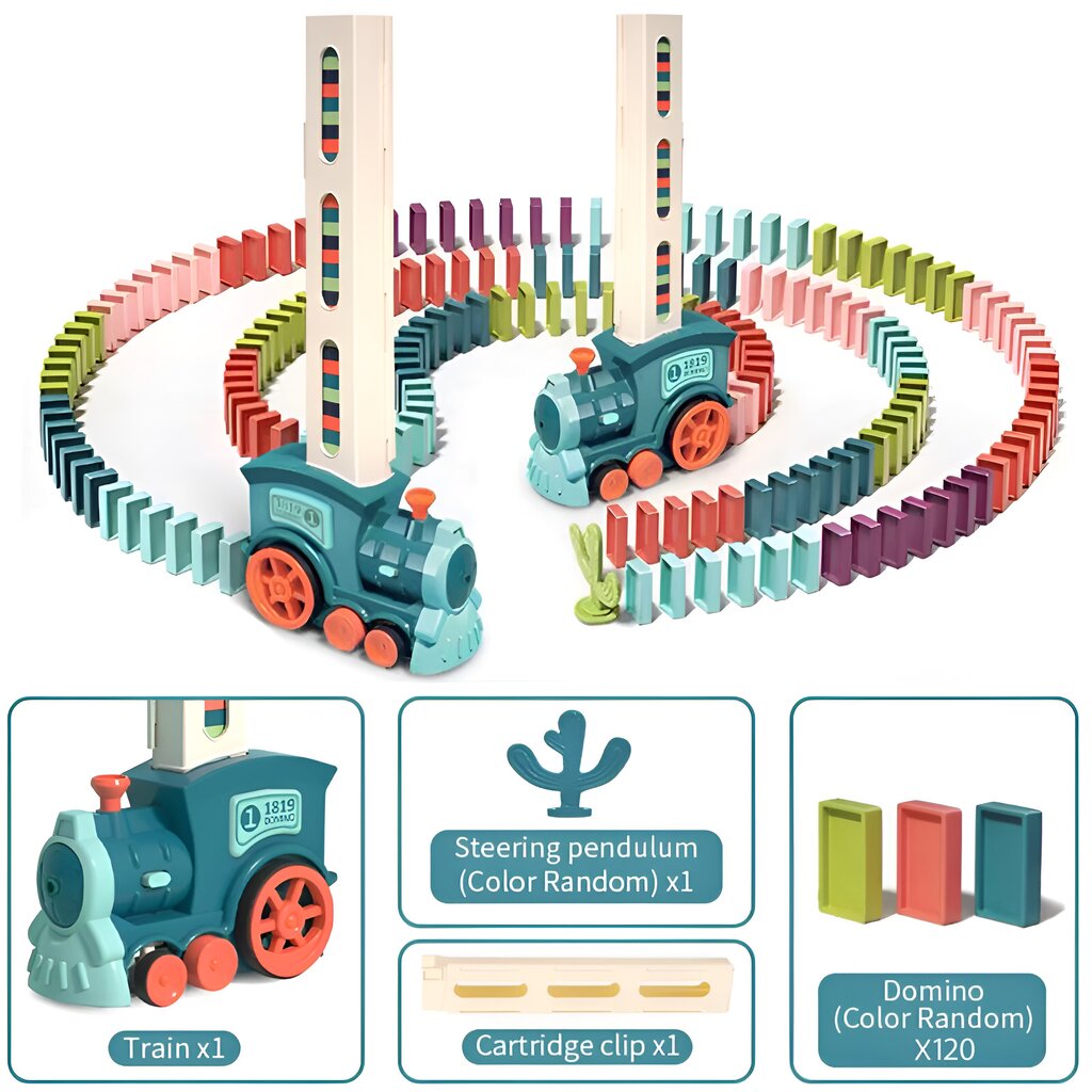Automaatne doominopaigutus rongi mänguasjade komplekt LIVMAN X007-1 цена и информация | Arendavad mänguasjad | kaup24.ee