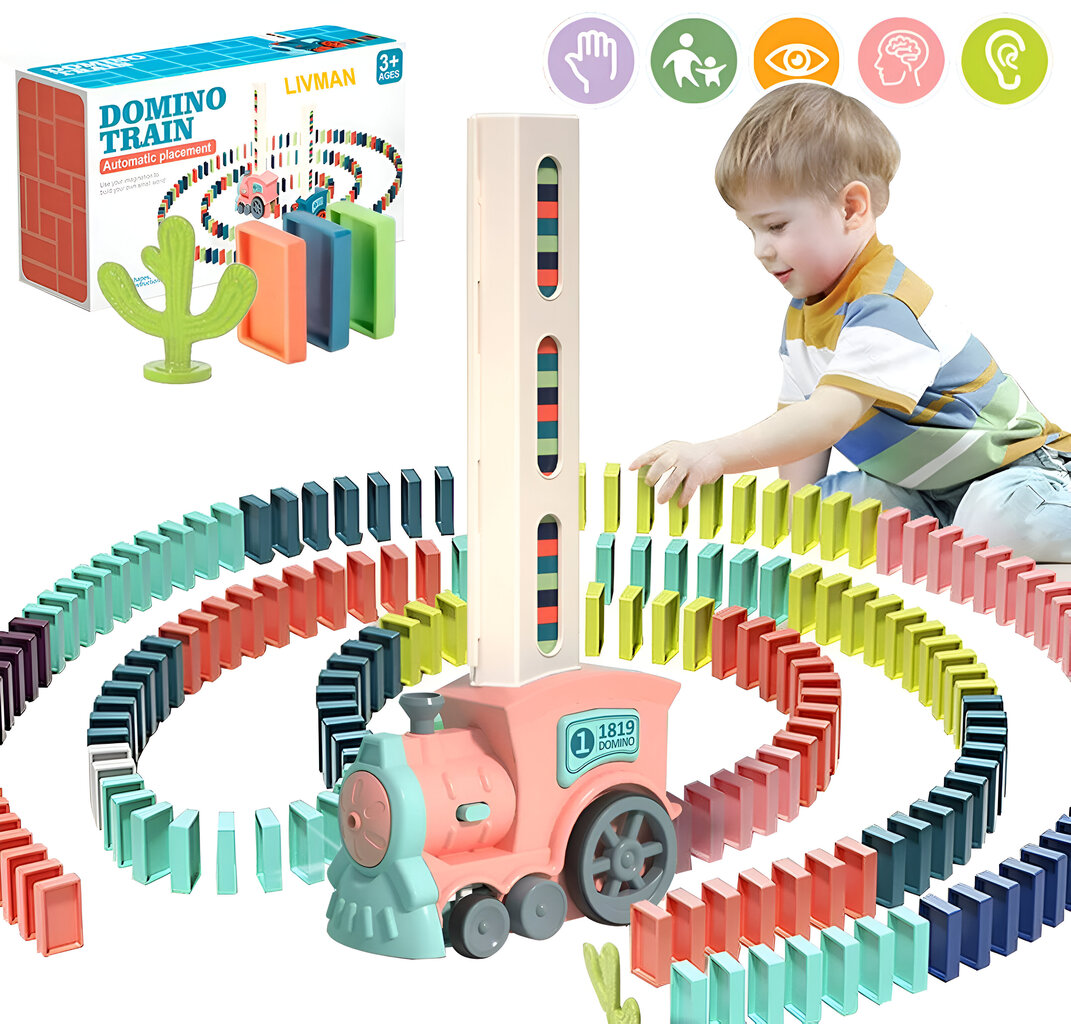 Automaatne doominopaigutus rongi mänguasjade komplekt LIVMAN X007-1 hind ja info | Arendavad mänguasjad | kaup24.ee