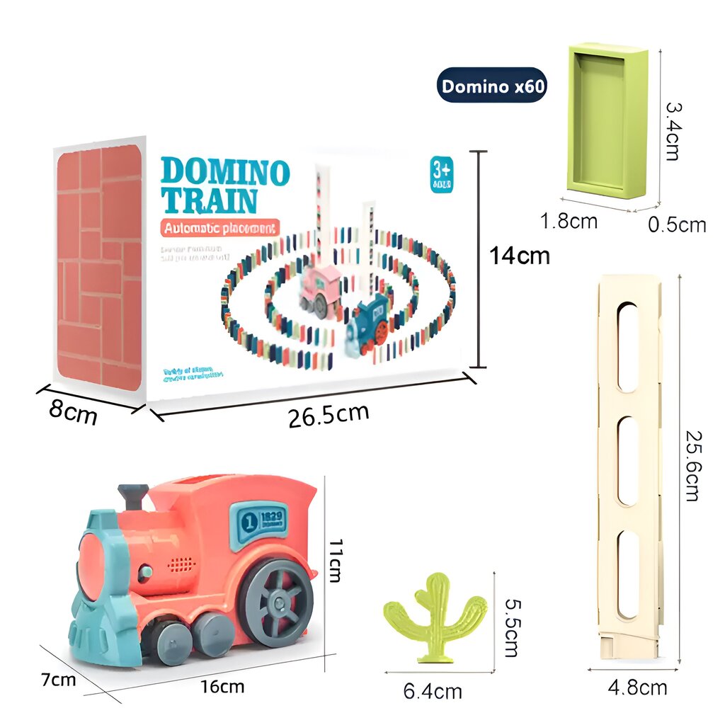 Automaatne doominopaigutus rongi mänguasjade komplekt LIVMAN X007-1 цена и информация | Arendavad mänguasjad | kaup24.ee