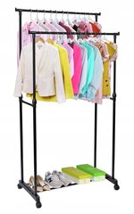Riidestange Tahir, must цена и информация | Вешалки для одежды | kaup24.ee