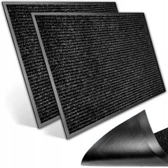 Придверный коврик, 40x60 см, черный, 2 шт. цена и информация | Придверные коврики | kaup24.ee
