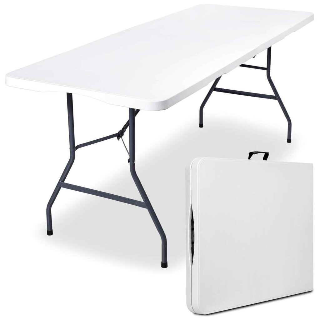Kokkupandav laud 180 cm, valge hind ja info | Aialauad | kaup24.ee