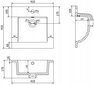 Keraamiline valamu Silla 41x41x17,5 cm hind ja info | Kraanikausid, valamud | kaup24.ee