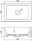Keraamiline kraanikauss Silla valge 36,5x23,5x12 cm hind ja info | Kraanikausid, valamud | kaup24.ee