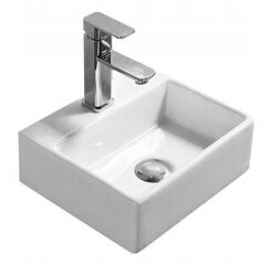 Keraamiline kraanikauss Silla white 40,5x33x14 cm hind ja info | Kraanikausid, valamud | kaup24.ee