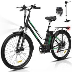 Электровелосипед Hitway BK8S, 26", черный, 250 Вт, 8,4 Ач цена и информация | Электровелосипеды | kaup24.ee