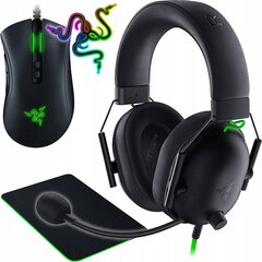 Razer Gigantus, DeathAdder ja BlackShark V2 X arvutimängude komplekt, 3 tk цена и информация | Мыши | kaup24.ee