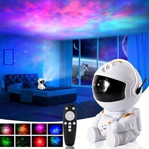 Projektor Led Laser Astronaut, istuv, valge hind ja info | Peokaunistused | kaup24.ee