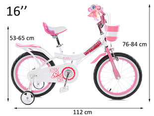 Jalgratas RoyalBaby Jenny 16, roosa цена и информация | Велосипеды | kaup24.ee