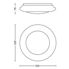 Philips LED-laevalgusti myLiving Cinnabar hind ja info | Laelambid | kaup24.ee