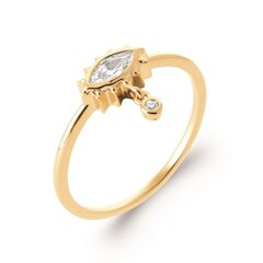 Кольцо с золотым покрытием 750° Mon tresor, 17.5 цена и информация | Кольцо | kaup24.ee