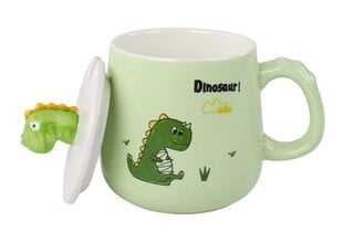 Keraamiline tass dinosaurusega, roheline hind ja info | Klaasid, tassid ja kannud | kaup24.ee