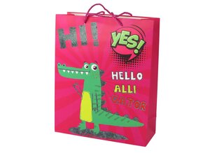 Kinkekott Dinosaur, roosa hind ja info | Kingituste pakendid | kaup24.ee