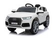 Elektriauto Audi Q5 lastele, valge цена и информация | Laste elektriautod | kaup24.ee