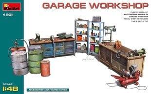 Liimitav mudel MiniArt 49011 Garage Workshop 1/48 hind ja info | Liimitavad mudelid | kaup24.ee