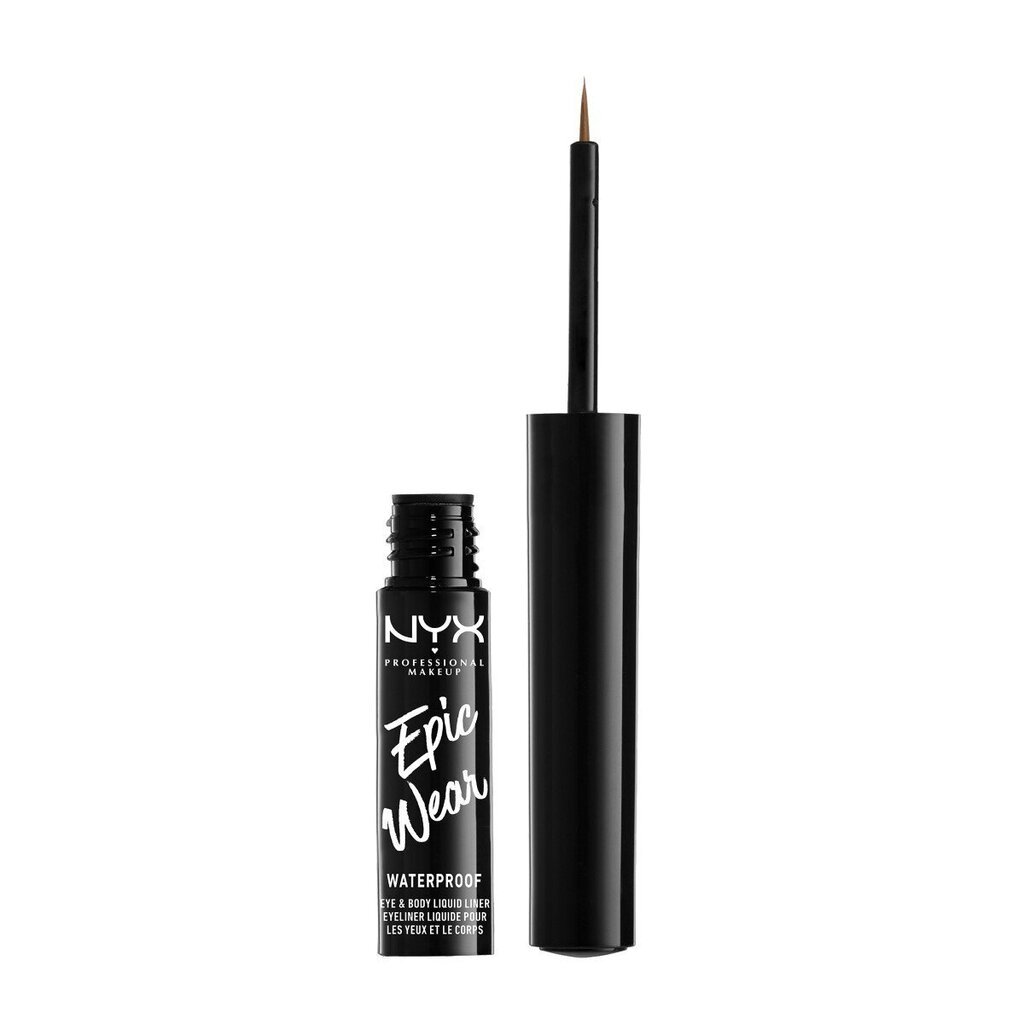 Silmalainer Eyeliner NYX Epic Wear brown me цена и информация | Ripsmetušid, lauvärvid, silmapliiatsid, seerumid | kaup24.ee