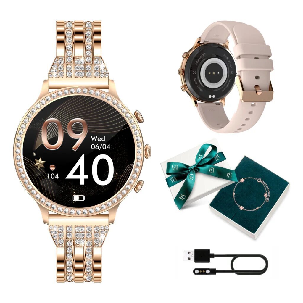 Manta Diamond Lusso Gold цена и информация | Nutikellad (smartwatch) | kaup24.ee