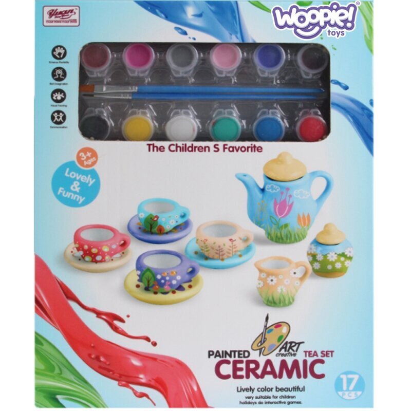 Woopie keraamiline teekomplekt maalimiseks hind ja info | Arendavad mänguasjad | kaup24.ee