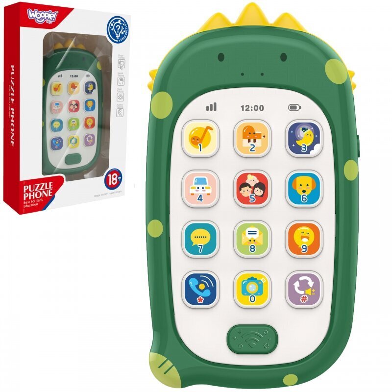 Mängutelefon Woopie, roheline hind ja info | Imikute mänguasjad | kaup24.ee
