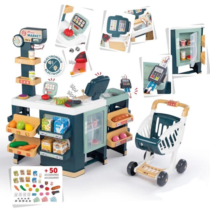 Mänguasjade kaubanduskeskus koos tarvikutega Smoby цена и информация | Tüdrukute mänguasjad | kaup24.ee