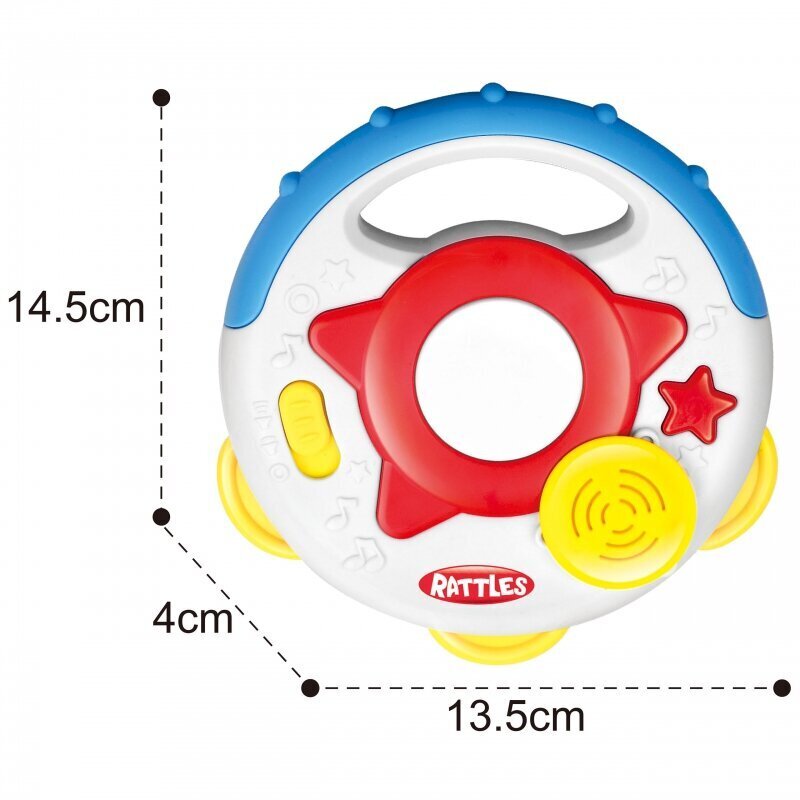 Interaktiivne tamburiin lastele Woopie hind ja info | Imikute mänguasjad | kaup24.ee