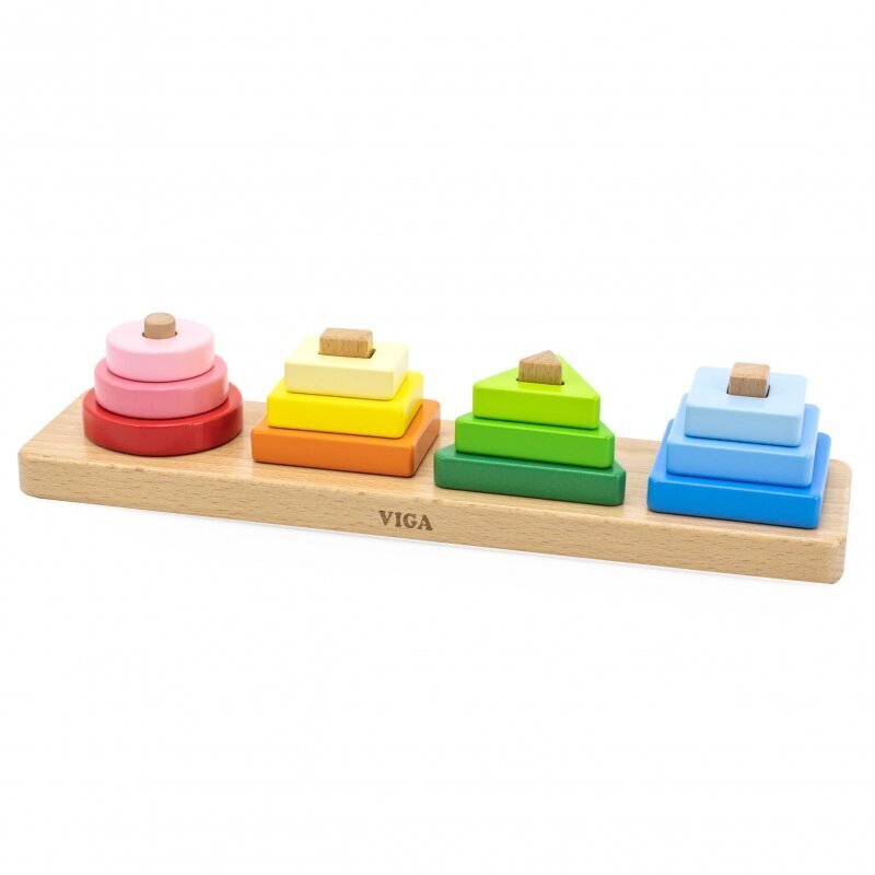 Geomeetriliste kujundite sorteerija Viga hind ja info | Imikute mänguasjad | kaup24.ee