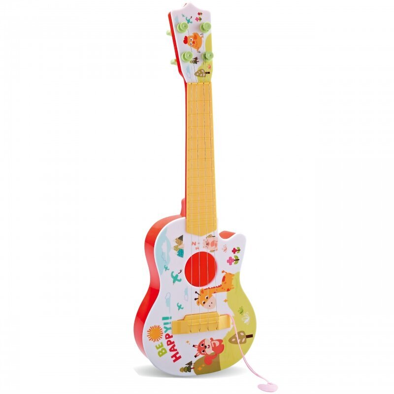 Woopie akustiline kitarr lastele, punane, 43 cm hind ja info | Arendavad mänguasjad | kaup24.ee
