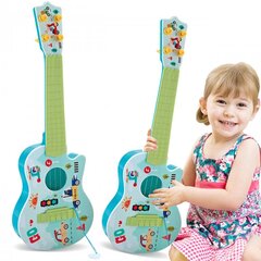 Детская акустическая гитара WOOPIE, зеленая, 43 см цена и информация | Развивающие игрушки | kaup24.ee
