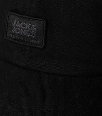 Nokamüts meestele Jack & Jones 12228956*01, must 5715362945856 hind ja info | Meeste sallid, mütsid ja kindad | kaup24.ee