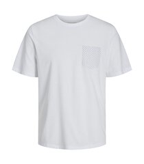 T-särk meestele Jack & Jones 12249184*02, valge 5715509470517 hind ja info | Meeste T-särgid | kaup24.ee