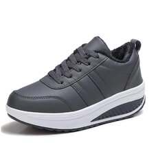 Женские туфли на платформе Hsooes, серый цена и информация | Спортивная обувь, кроссовки для женщин | kaup24.ee