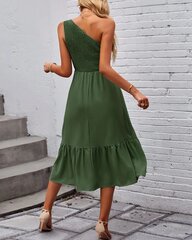 Платье на одно плечо женское FCSONU, зеленое
 цена и информация | Платье | kaup24.ee