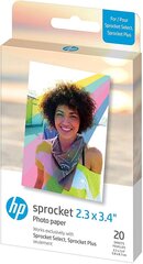 HP фотобумага Sprocket Plus Zink 5.8x8.6 см 20 листов цена и информация | HP Фотоаппараты, аксессуары | kaup24.ee