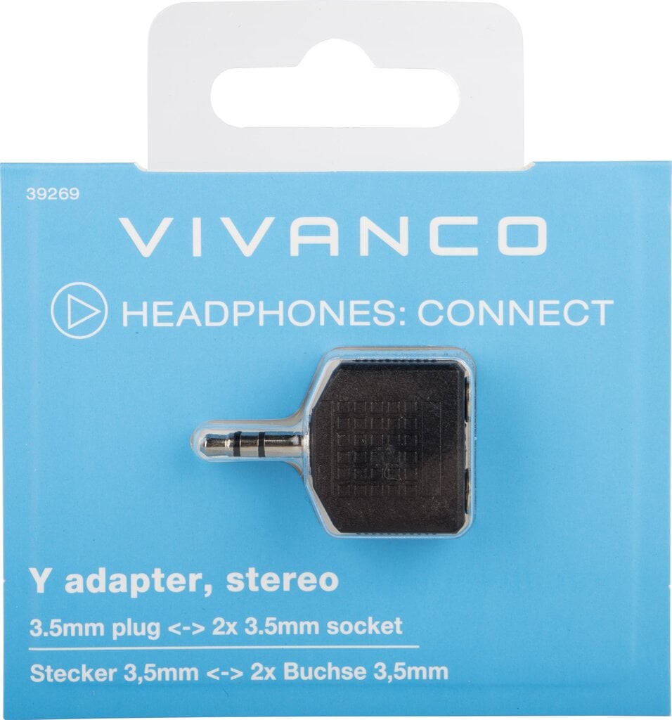 Vivanco adapter 3,5mm - 2x3,5mm (39269) цена и информация | USB jagajad, adapterid | kaup24.ee