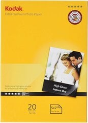 Kodak фотобумага 13x18 Ultra Premium Glossy 280 г 20 листов цена и информация | Аксессуары для фотоаппаратов | kaup24.ee