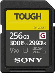 Sony карта памяти SDXC 256GB G Tough UHS-II C10 V90 цена и информация | Sony Фотоаппараты, аксессуары | kaup24.ee