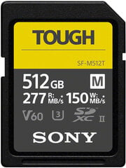 Sony Sdxc 512GB M Tough UHS-II U3 ​​V60 hind ja info | Fotoaparaatide mälukaardid | kaup24.ee