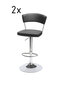 2 tooli komplekt Preben, must цена и информация | Söögilaua toolid, köögitoolid | kaup24.ee