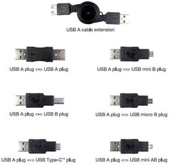 Vivanco комплект адаптеров USB 6шт (45259) цена и информация | Адаптеры и USB-hub | kaup24.ee