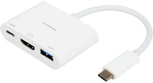 Vivanco adapter USB-C – HDMI 3in1 (45385) цена и информация | Адаптеры и USB-hub | kaup24.ee