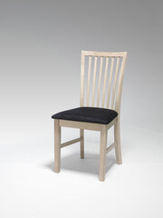 2 tooli komplekt Mette, tamm/must hind ja info | Söögilaua toolid, köögitoolid | kaup24.ee