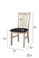 2 tooli komplekt Mette, tamm/must цена и информация | Söögilaua toolid, köögitoolid | kaup24.ee
